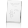 View Image 1 of 3 of Wedge Crystal Award - 5"