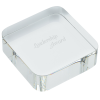 View Image 1 of 3 of Square Icon Crystal Paperweight