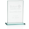 View Image 1 of 3 of Stately Jade Glass Award - 7"