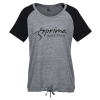 View Image 1 of 3 of New Era Tri-Blend Performance Cinch T-Shirt - Ladies'