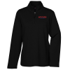 View Image 1 of 3 of Brushed Back Pique 1/4-Zip Pullover - Ladies'