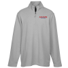 View Image 1 of 3 of Brushed Back Pique 1/4-Zip Pullover - Men's