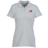 View Image 1 of 3 of Tommy Hilfiger Ivy Pique Polo - Ladies' - Heather