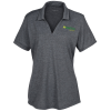 View Image 1 of 3 of Tri-Blend Performance Polo - Ladies' - Embroidered
