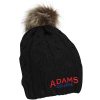 View Image 1 of 2 of Cameron Cable Knit Pom Beanie