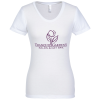 View Image 1 of 3 of American Apparel Blend T-Shirt - Ladies' - White - Screen