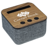 View Image 1 of 6 of Shae Fabric and Wood Bluetooth Speaker - 24 hr