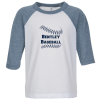 View Image 1 of 3 of Bella+Canvas 3/4 Sleeve Baseball Tee - Toddler