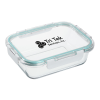 View Image 1 of 3 of Glass Food Storage with Lid - Square - 24 hr