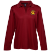 View Image 1 of 3 of CrownLux Performance Plaited LS Polo - Ladies'