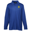 View Image 1 of 3 of CrownLux Performance Plaited LS Polo - Men's