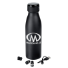 View Image 1 of 4 of Vacuum Bottle with Wireless Bluetooth Ear Buds - 20 oz. 24 hr