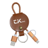 View Image 1 of 6 of Gist Duo Charging Cable Keychain