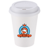 View Image 1 of 2 of Paper Hot/Cold Cup with Traveler Lid - 12 oz. - Low Qty - Full Color