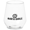 View the Clear Plastic Stemless Wine Glass - 12 oz.