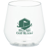 View Image 1 of 1 of Clear Plastic Stemless Wine Glass - 14 oz.