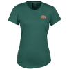 View Image 1 of 3 of Gildan Tri-Blend T-Shirt - Ladies' - Colors - Embroidered