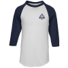 View Image 1 of 3 of Augusta 3/4 Sleeve Baseball Jersey - Embroidered