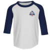 View Image 1 of 3 of Augusta 3/4 Sleeve Baseball Jersey - Toddler - Embroidered
