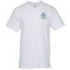 View Image 1 of 3 of Jerzees Dri-Power Ringspun T-Shirt - White - Embroidered