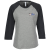 View Image 1 of 3 of LAT Vintage Fine Jersey Baseball Tee - Ladies' - Embroidered