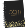 View Image 1 of 3 of Metallic Dots Spiral Bound Notebook