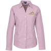 View Image 1 of 3 of Gingham Check Wrinkle Resistant Shirt - Ladies'