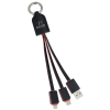 View Image 1 of 9 of Radiant Light-Up Logo Duo Charging Cable