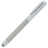 View Image 1 of 7 of Bettoni Woven Mesh Rollerball Stylus Metal Pen - 24 hr