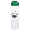 View Image 1 of 3 of Clear Impact Twist Water Bottle with Flip Lid - 24 oz.