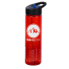 View Image 1 of 4 of Twist Water Bottle with Two-Tone Flip Straw Lid - 24 oz.