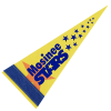 View Image 1 of 2 of Pennant 4" x 10" - White - Full Color