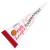 View Image 1 of 1 of Pennant 5 inches x 12 inches - White - Full Color