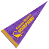 View Image 1 of 1 of Pennant 8 inches x 18 inches - White - Full Color
