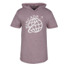 View Image 1 of 3 of Next Level Mock Twist Short Sleeve Hooded Tee