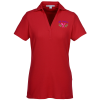 View Image 1 of 3 of Silk Touch Y-Neck Sport Shirt - Ladies' - Full Color