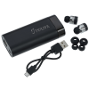 View Image 1 of 7 of Light-Up Logo Power Bank with True Wireless Ear Buds