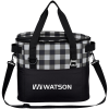 View Image 1 of 5 of Buffalo Plaid Cooler Bag - 24 hr