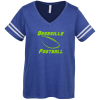 View Image 1 of 3 of LAT 5.5 oz. Ringspun Cotton Football Tee - Women's