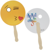 View Image 1 of 2 of Emoji Hand Fan - Kiss - 24 hr