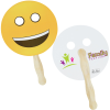 View Image 1 of 2 of Emoji Hand Fan - Smile - 24 hr