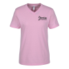 View Image 1 of 3 of American Apparel Fine Jersey V-Neck T-Shirt - Ladies' - Colors