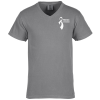 View Image 1 of 3 of Comfort Colors Midweight V-Neck T-Shirt - Men's