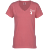 View Image 1 of 3 of Comfort Colors Midweight V-Neck T-Shirt - Ladies'