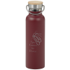 View Image 1 of 3 of Accord Vacuum Bottle with Wood Lid - 21 oz. - Laser Engraved - 24 hr