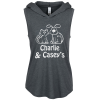 View Image 1 of 3 of Optimal Tri-Blend Sleeveless Hooded T-Shirt - Ladies'