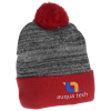 View Image 1 of 1 of Heather Blend Pom Pom Beanie