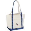 View Image 1 of 2 of Buffalo Plaid Boat Tote - Embroidered