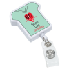 View Image 1 of 3 of Jumbo Retractable Badge Holder - 40" - T-Shirt - Label