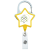 View Image 1 of 4 of Heavy Duty Clip On Retractable Badge Holder - Star - Label